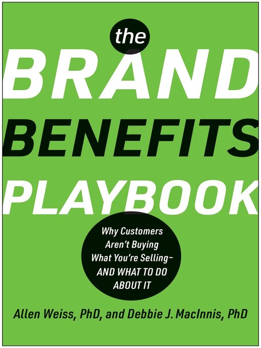 Title details for The Brand Benefits Playbook by Allen Weiss - Available